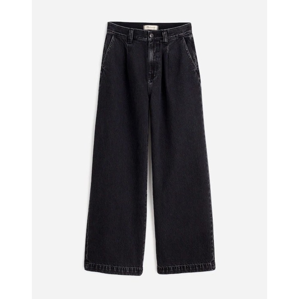 Madewell Harlow Wide-Leg Jean Hollenbeck Wash Black 27 - Picture 2 of 13